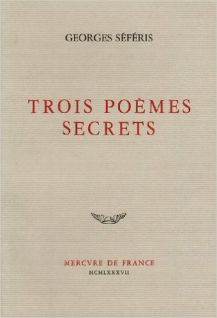 Couverture du livre 'Trois poèmes secrets'